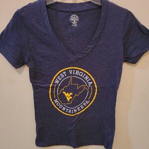 Knights Apparel West Virginia Mountaineers college football blue shirt Small!